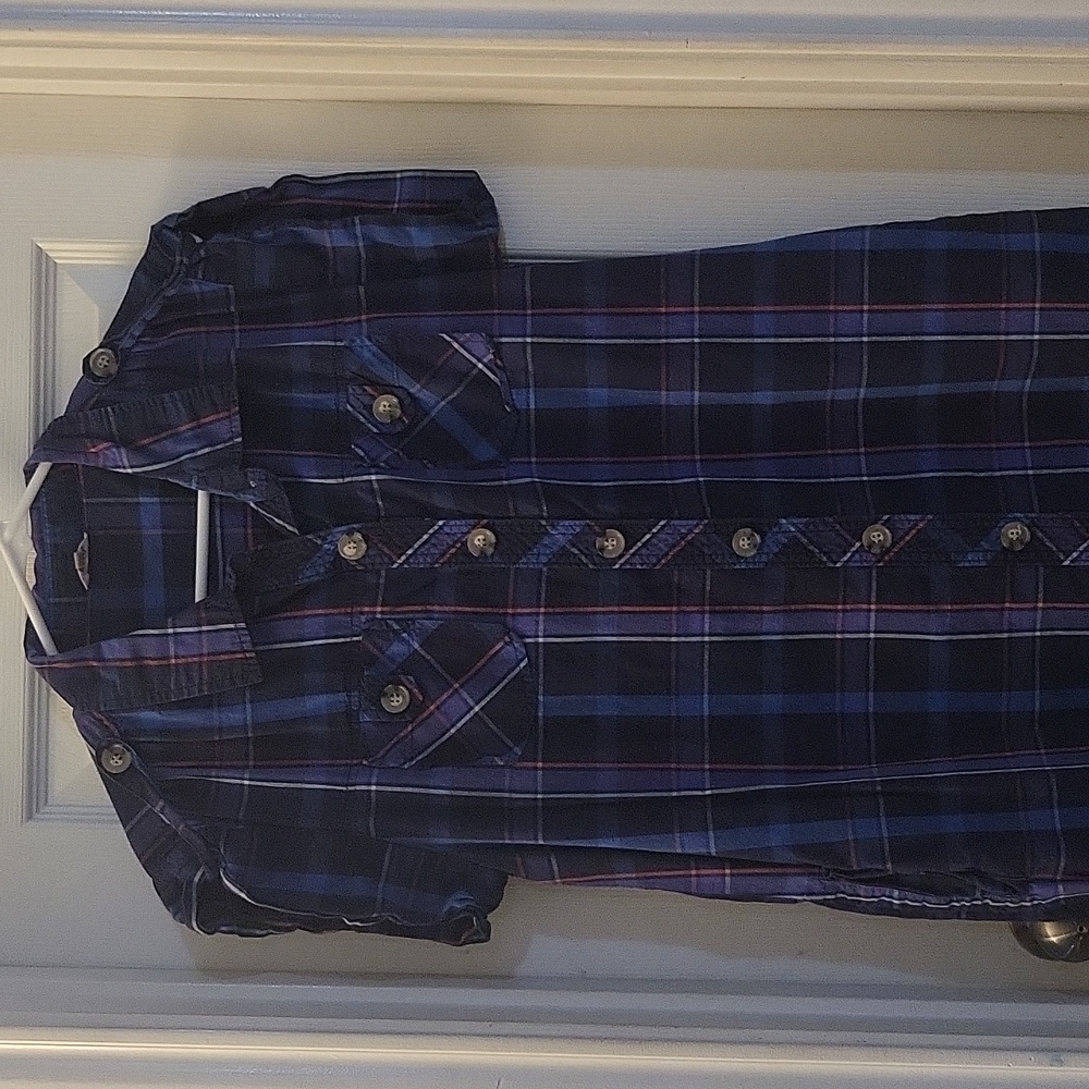Blue plaid Fossil dress